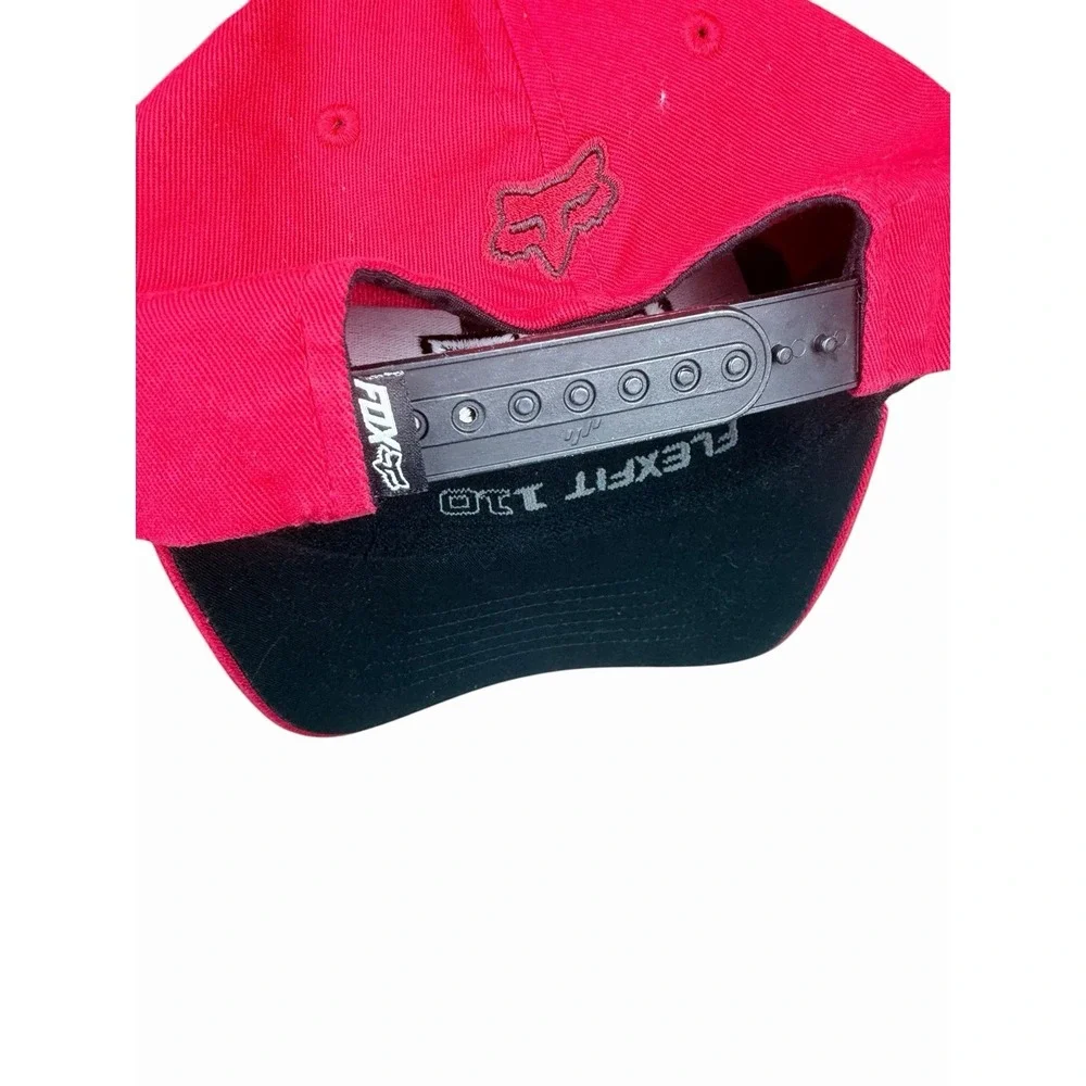 Fox Racing Flexfit 110 Snapback‎ Hat Red Black MX Motocross Dirt Bike Cap